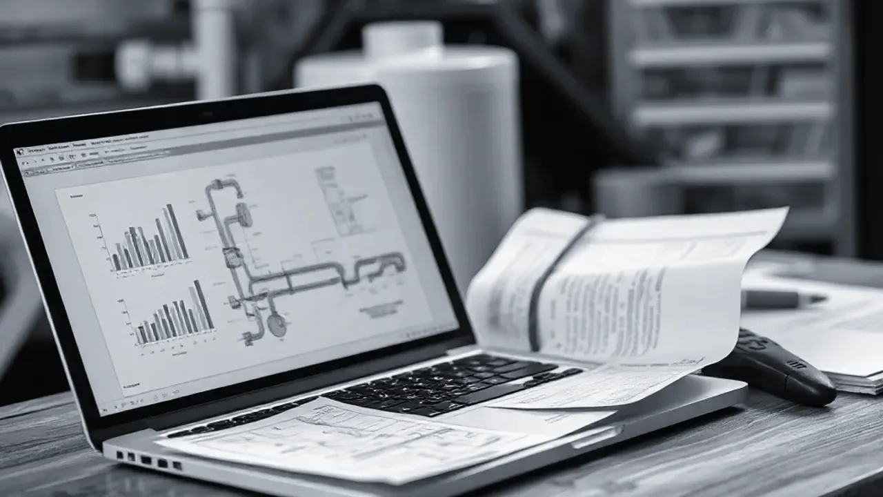 Plans and survey data produced by Boiler replacement