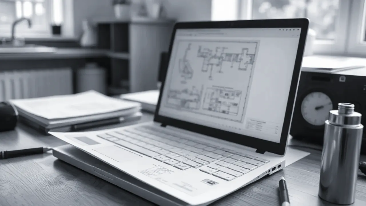 Plans and survey data produced by Bromley household water systems