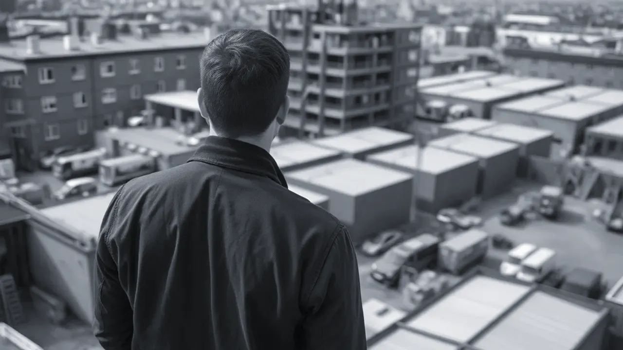 An elevated view across a site relevant to solicitor for international divorce Manchester near London